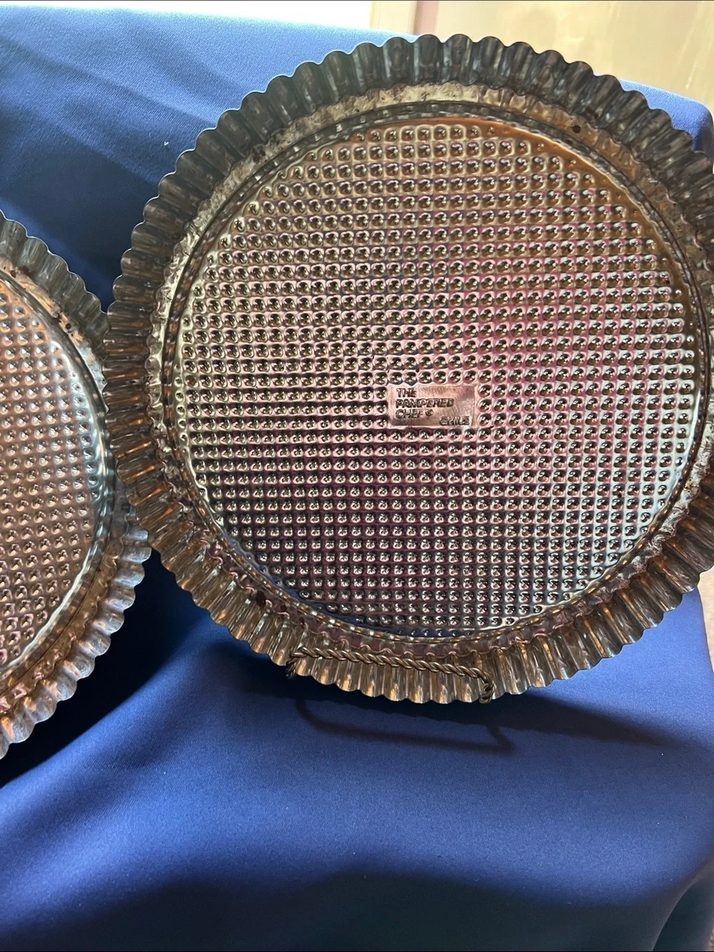 PAMPERED CHEF STAINLESS STEEL FLAN PANS